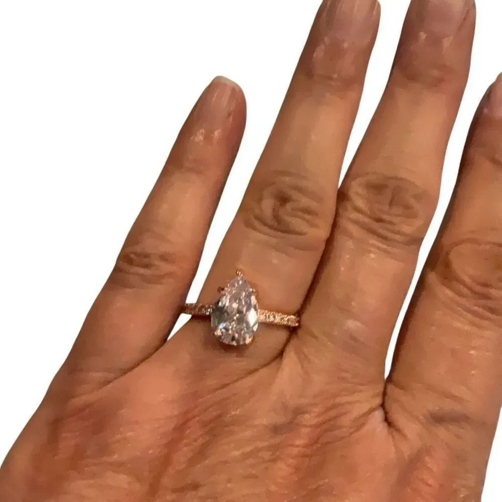 Pear Shaped Engagement Ring